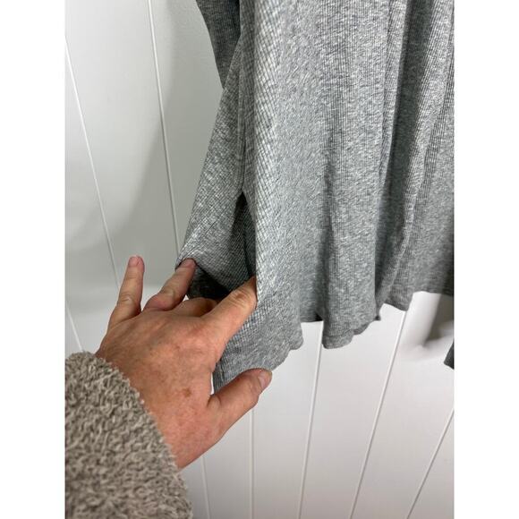 Skin Worldwide Raiya Gray Ribbed Open Front Cardigan Size XXL/Size 5 - Picture 3 of 7